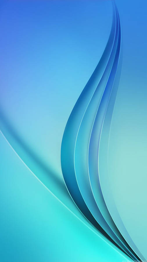 Cyan Wave Abstract Samsung Wallpaper