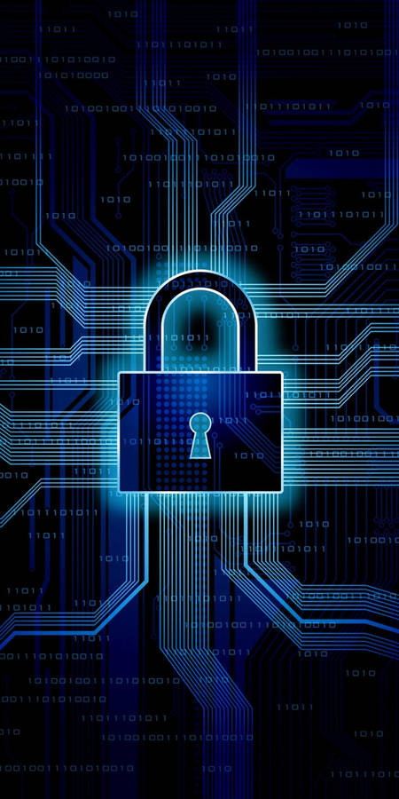 Cyber Lock Pattern Wallpaper