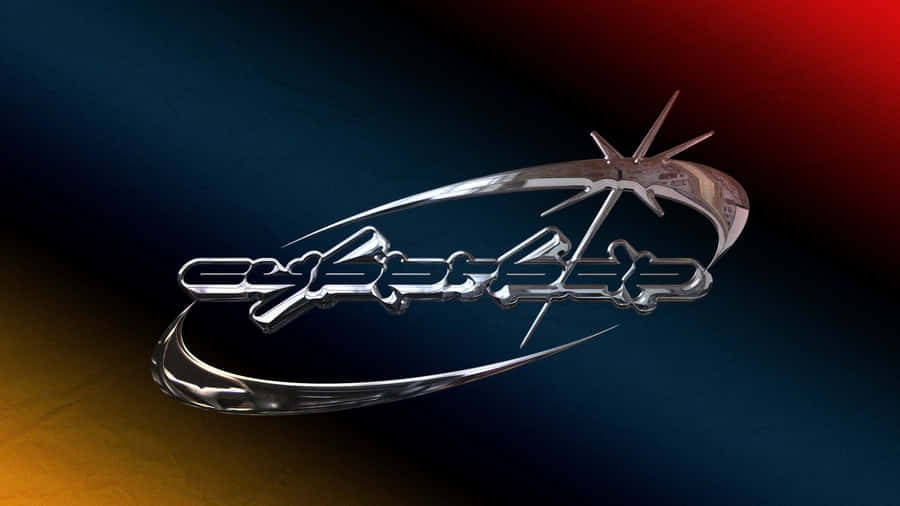 Cyber Y2 K Style Text Art Wallpaper