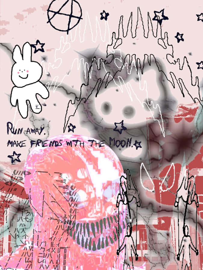 Cybercore Collage Artwork Wallpaper