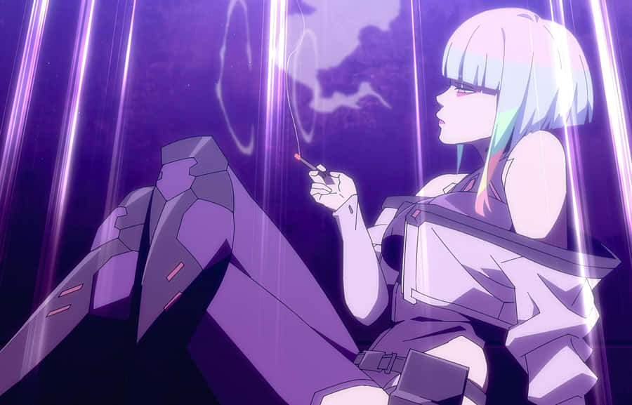 Cyberpunk Edgerunners Character Smoking Wallpaper