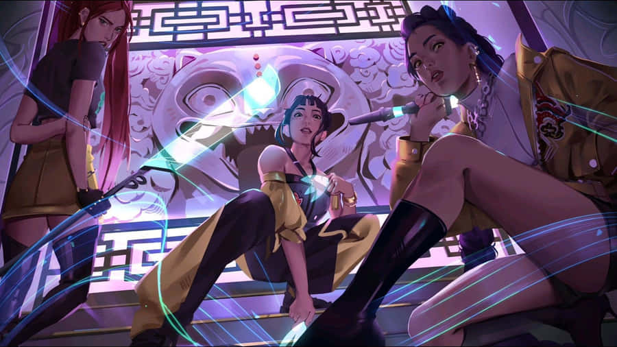 Cyberpunk Style Group Portrait Wallpaper