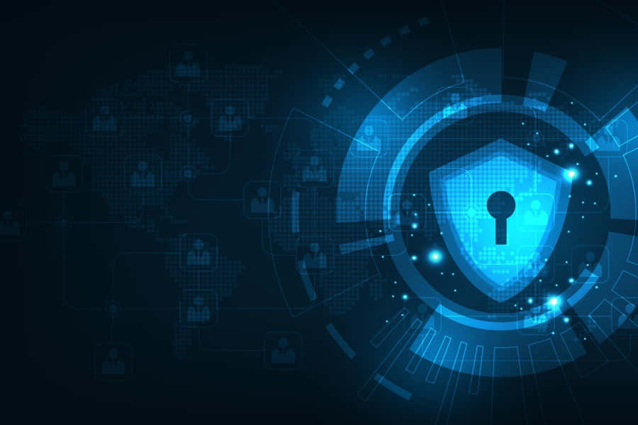 Cybersecurity Network Protection Concept Wallpaper