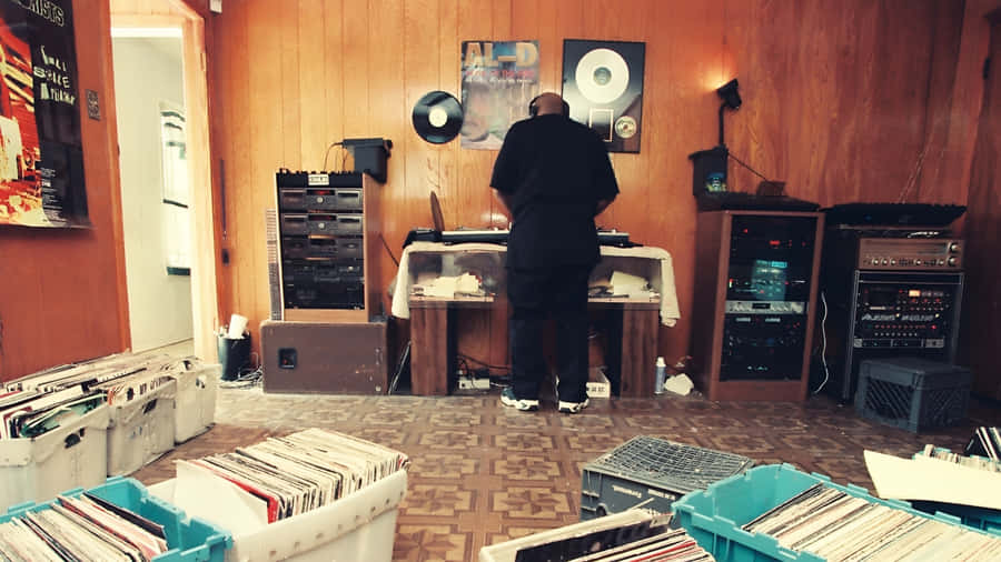 D J Screw In Studio Wallpaper