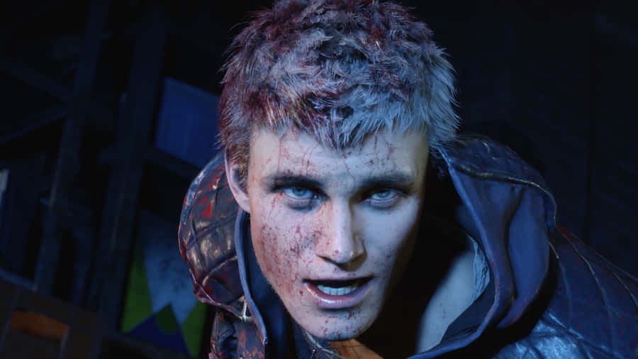 D M C5 Nero Battle Worn Close Up Wallpaper