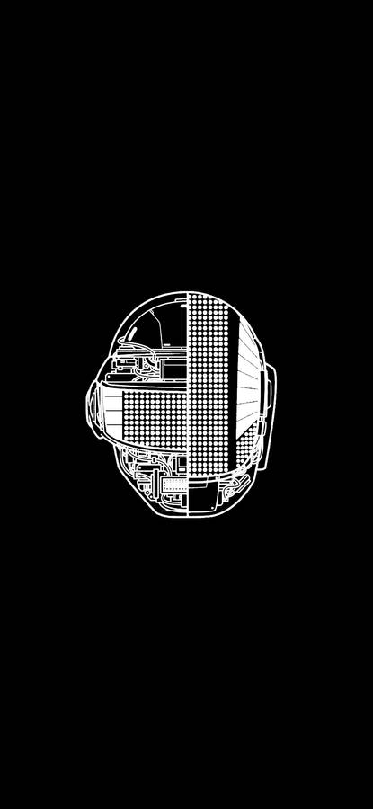 Daft Punk Pure Black Hd Phone Screen Wallpaper