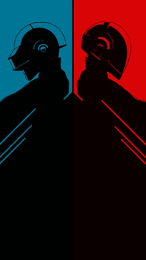 Daft Punk Silhouette Wallpaper