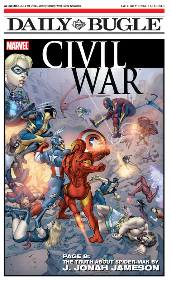 Daily Bugle Civil War Edition Wallpaper