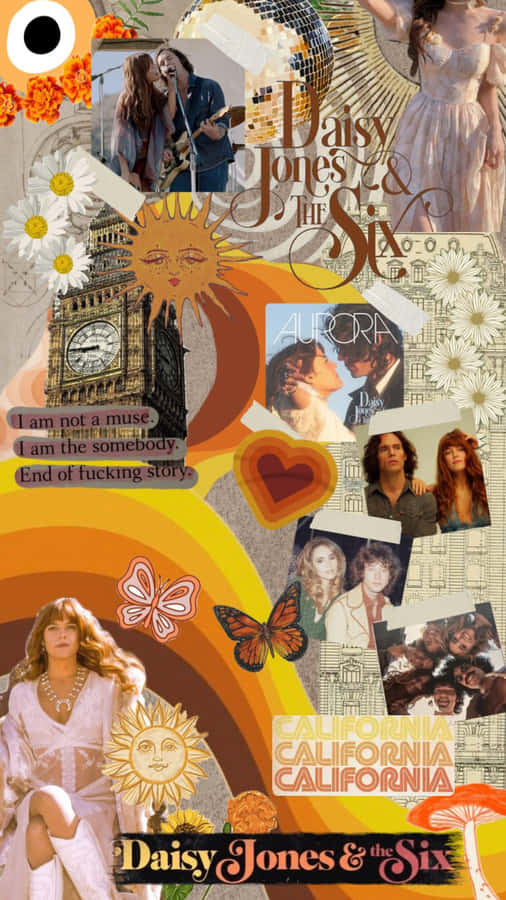 Daisy Jonesand The Six Collage Wallpaper