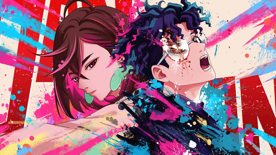 Dandadan Anime Action Scene Wallpaper