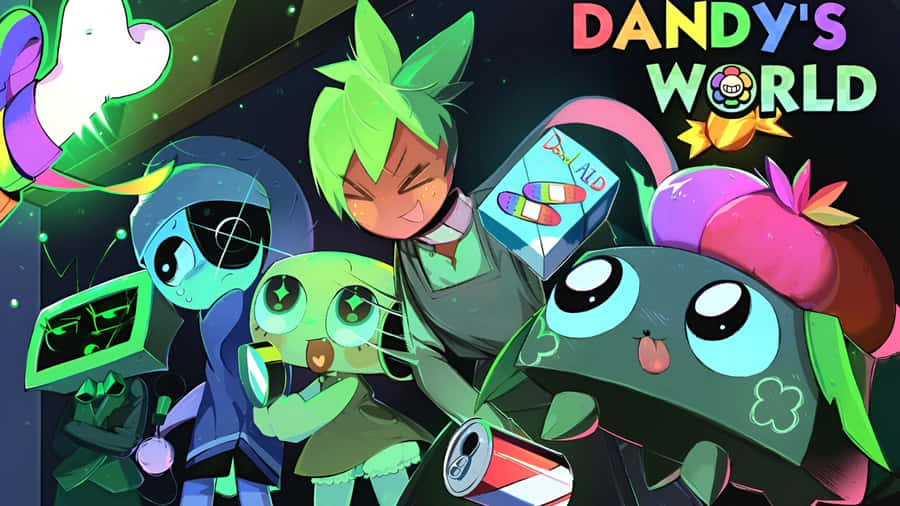Dandys World Characters Wallpaper