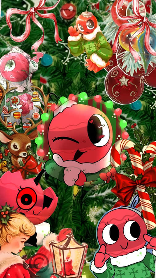 Dandys World Christmas Magic Wallpaper