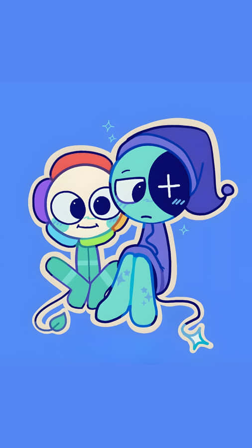 Dandys World Cute Character Duo Wallpaper