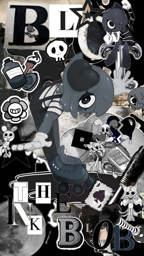 Dandys World Ink Blob Wallpaper