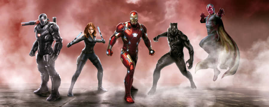 Dare To Be A Hero With The New Avengers Dual Screen! Wallpaper