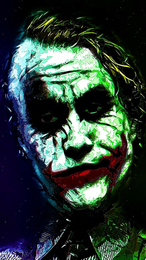 Dark And Mesmerizing Joker - 4k Graphics Phone Wallpaper Wallpaper