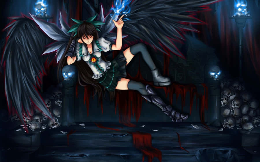 Dark Angel Of Anime Evil Wallpaper