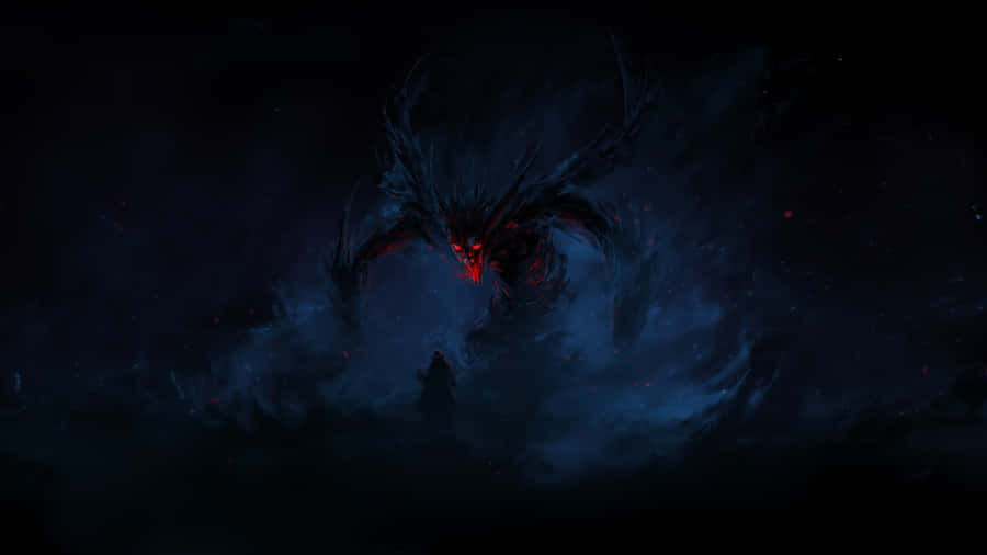 Dark Anime Demon Rising Wallpaper