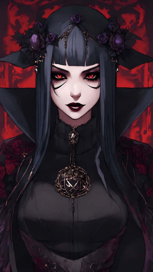 Dark Anime Sorceress Wallpaper