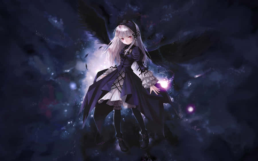 Dark Anime Sorceress Wallpaper