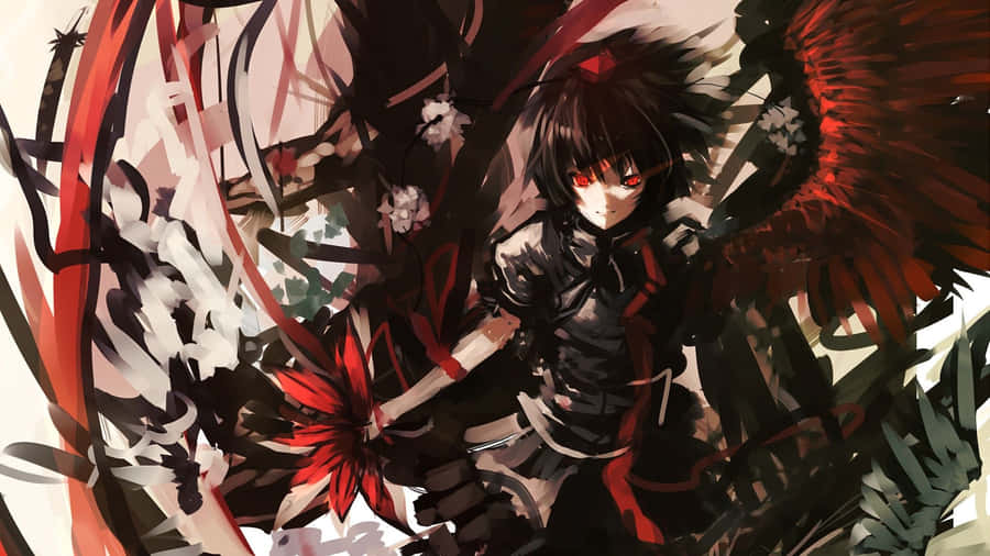 Dark Anime Villain With Wings Wallpaper