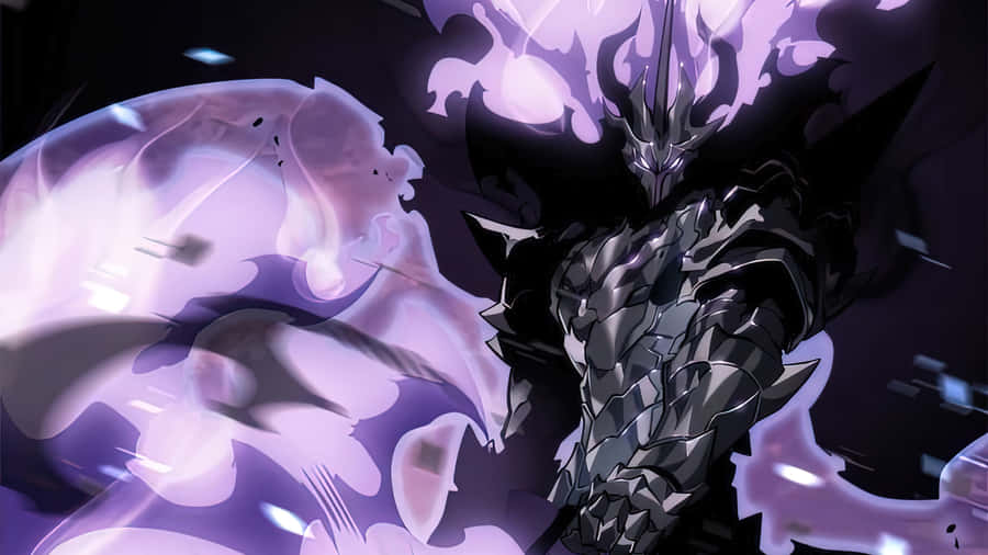 Dark_ Armored_ Figure_ Energy_ Surge Wallpaper