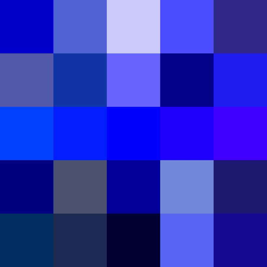 Dark Blue Shades Pixel Art Wallpaper
