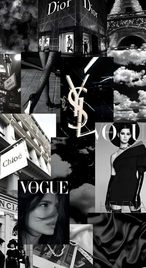 Dark Coquette Fashion Mood Wallpaper