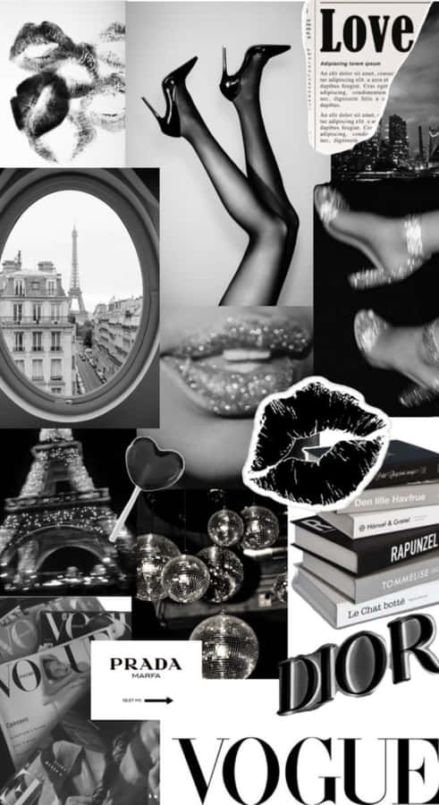Dark Coquette Parisian Vibes Wallpaper