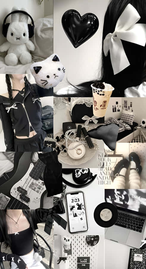 Dark Coquette Style Inspiration Wallpaper