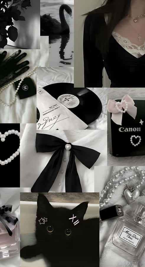 Dark Coquette Style Inspiration Wallpaper