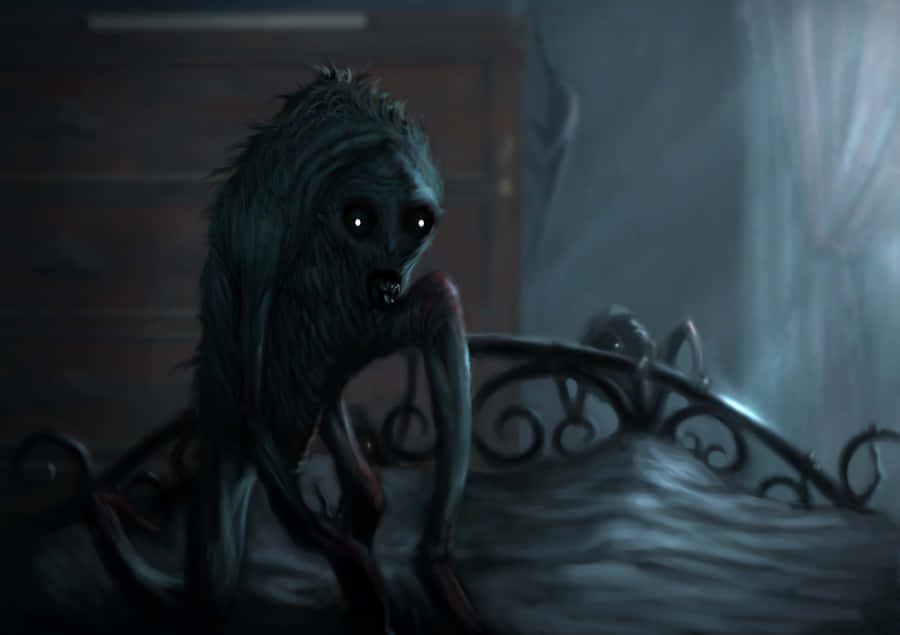 Dark Creature Lurking In Shadows Wallpaper