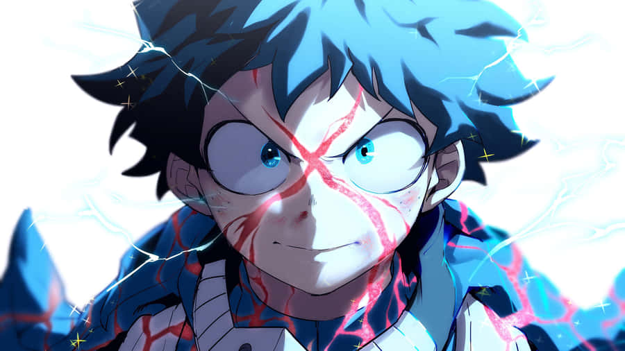 Dark Deku Electric Aura Wallpaper