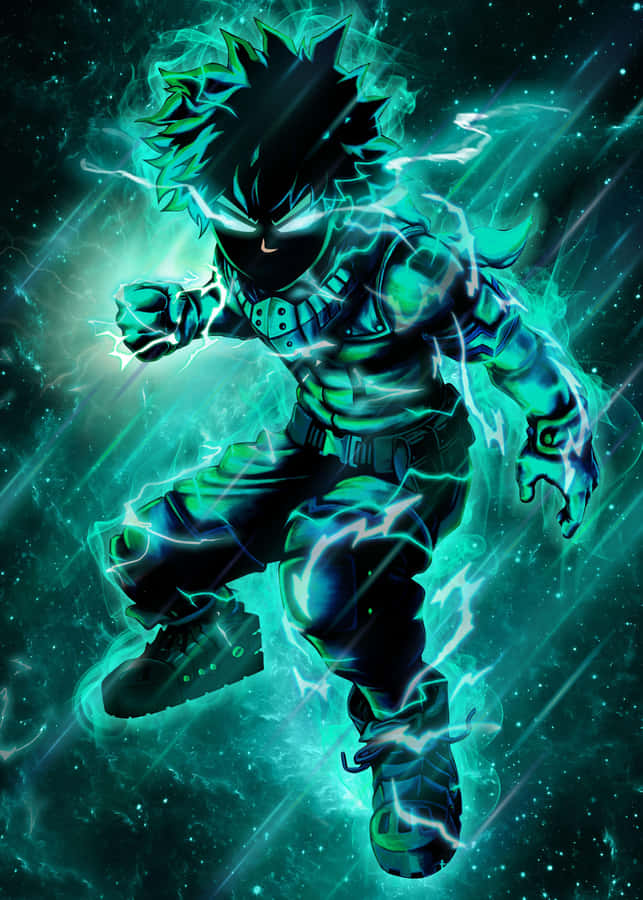Dark Deku Energy Aura Wallpaper