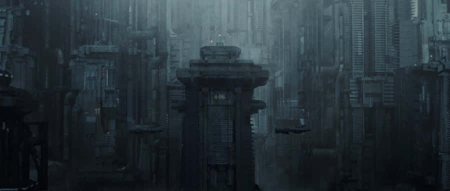 Dark Dystopian Cityscape Wallpaper