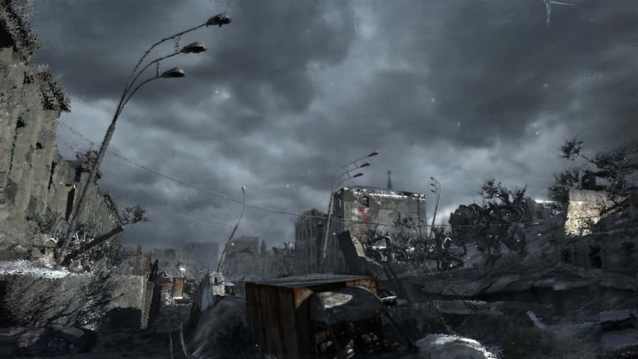 Dark Dystopian Cityscape Wallpaper