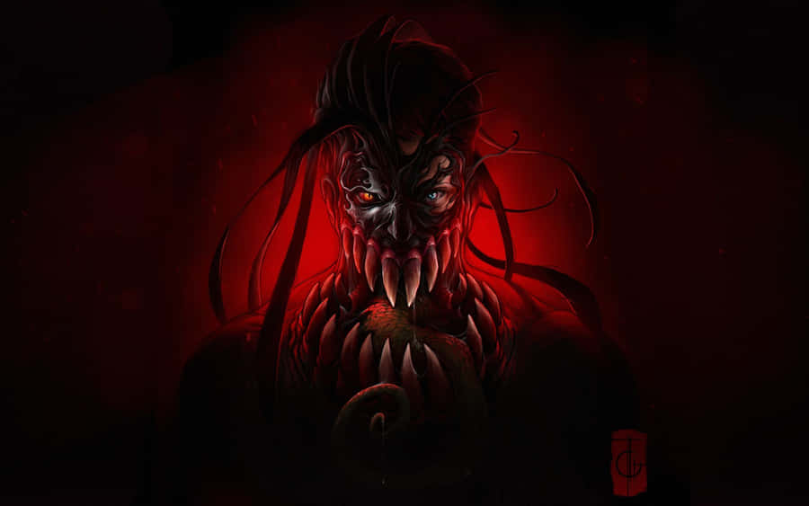 Dark Forest Path On A Foggy Night Wallpaper