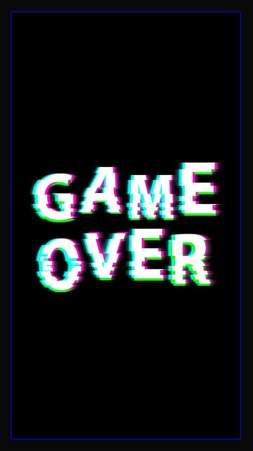 Dark Game Over Skull Wallpaper