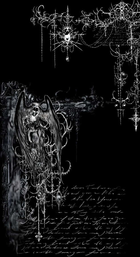 Dark Gothic Angel Grunge Wallpaper