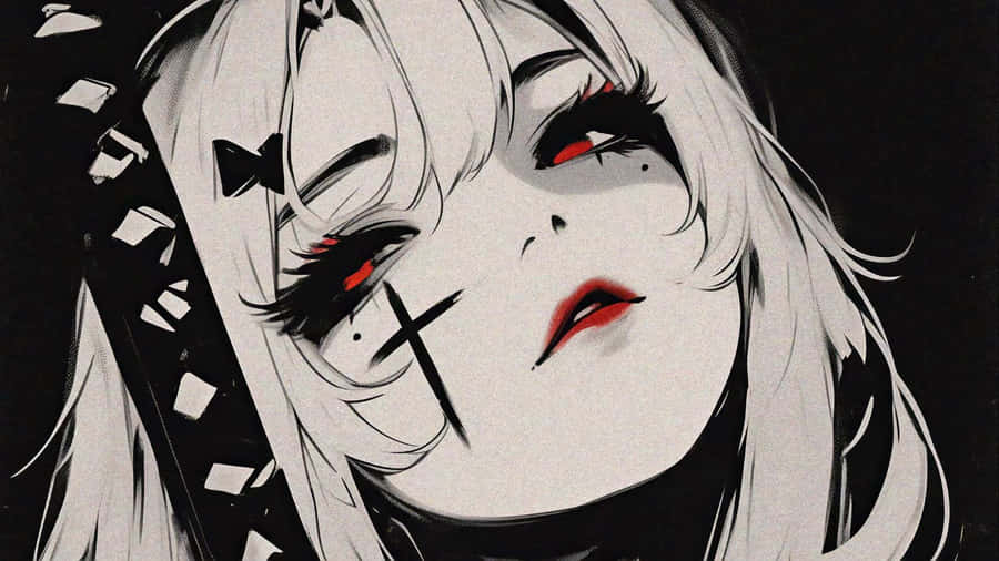 Dark Gothic Anime Girl Wallpaper