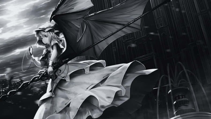 Dark Gothic Anime Scene Wallpaper