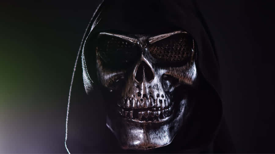 Dark Hooded Skull Evil Anime Wallpaper