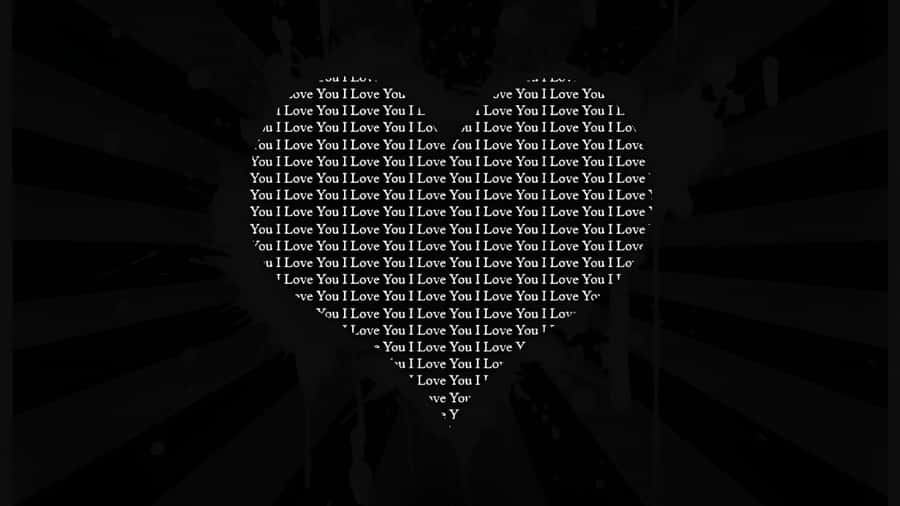 Dark Love Heart Design Wallpaper