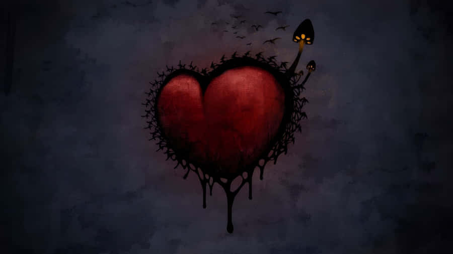 Dark Love Heart Wallpaper