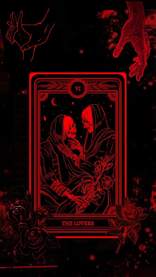 Dark Love Tarot Lovers Wallpaper