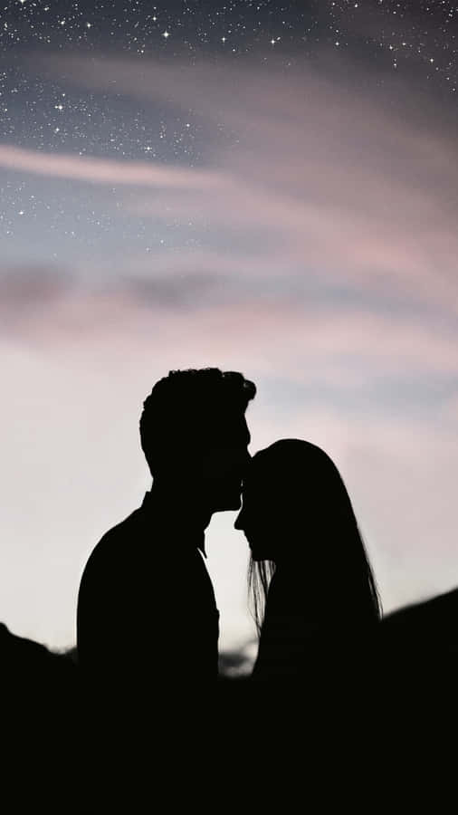 Dark Love Under Starry Skies Wallpaper