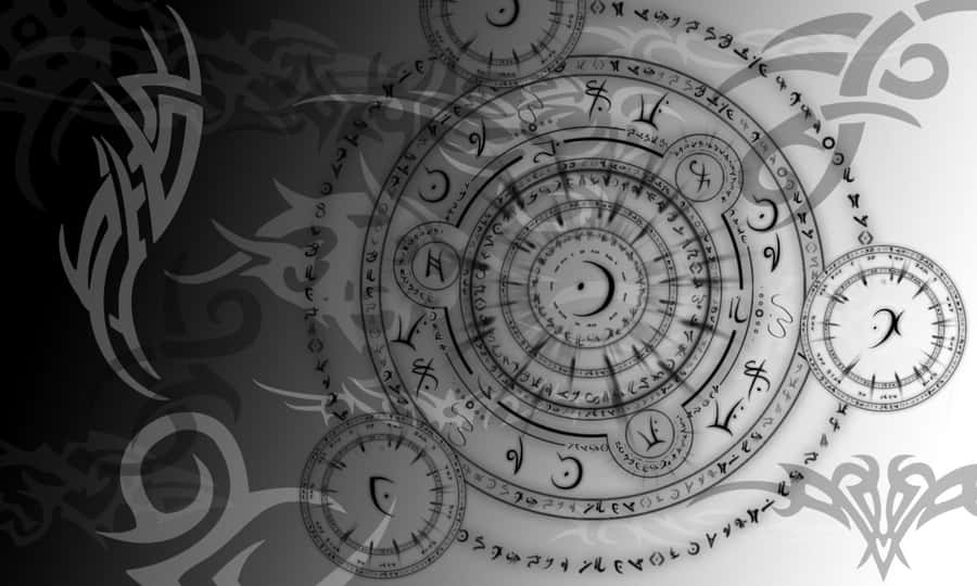 Dark Magician Conjuring A Mystic Spell Wallpaper