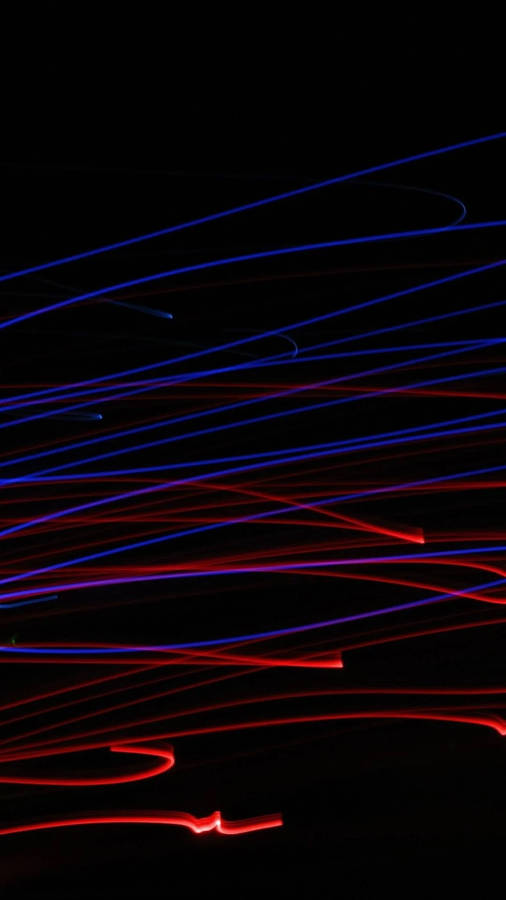 Dark Mode With Abstract Flashing Light Wallpaper