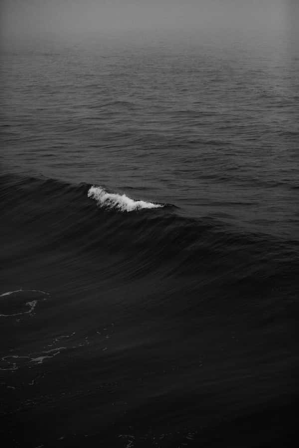 Dark Moody Ocean Wave Wallpaper