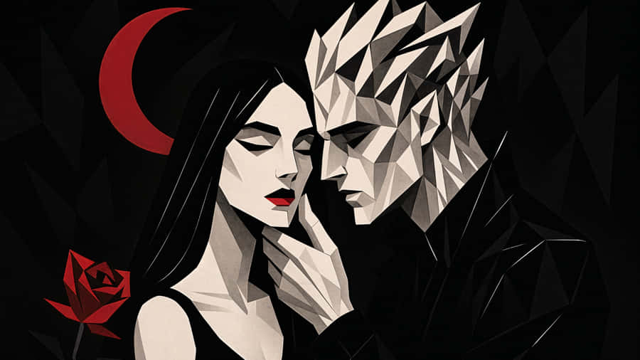 Dark Romance Embrace Wallpaper